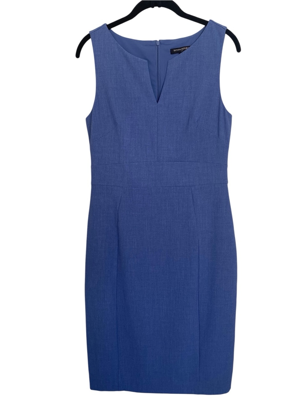 Banana Republic NWOT Slate Blue Sheath Dress Women’s 6 Career Office